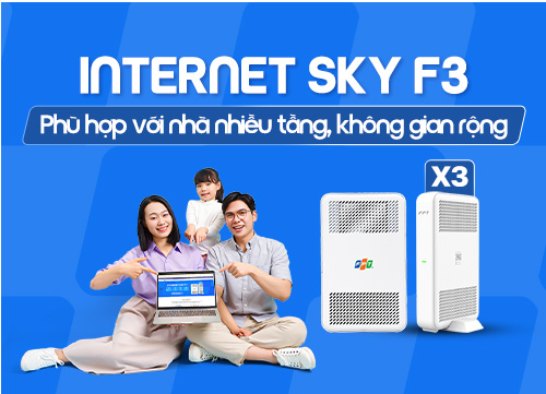 Gói cước Internet Sky F3 FPT